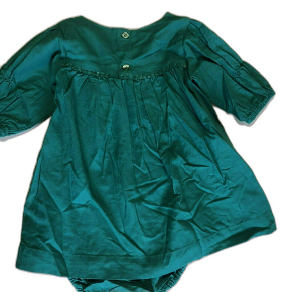 Tea Collection Metallic Embroidered Baby Dress with Bloomers - Picture 4 of 5
